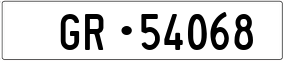 Trailer License Plate